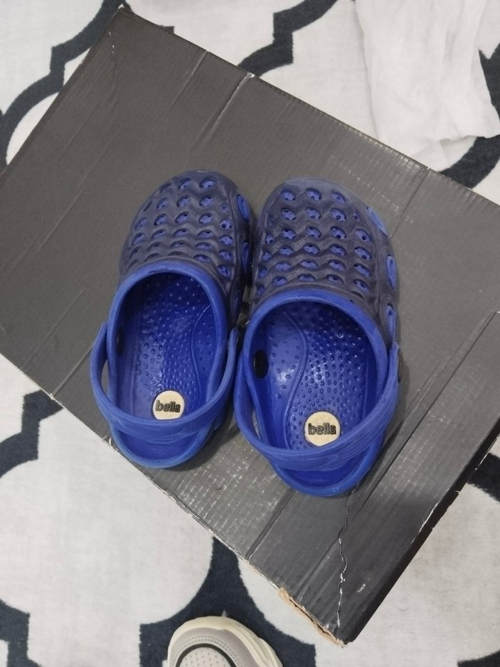 Koyu Mavi Erkek Çocuk Kaydırmaz Terlik - Görsel 2