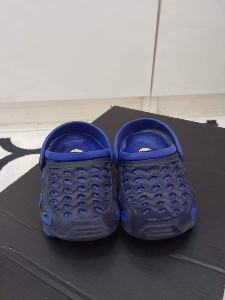 Koyu Mavi Erkek Çocuk Kaydırmaz Terlik - Görsel 3