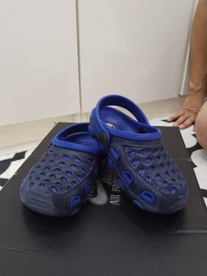 Koyu Mavi Erkek Çocuk Kaydırmaz Terlik - Görsel 4