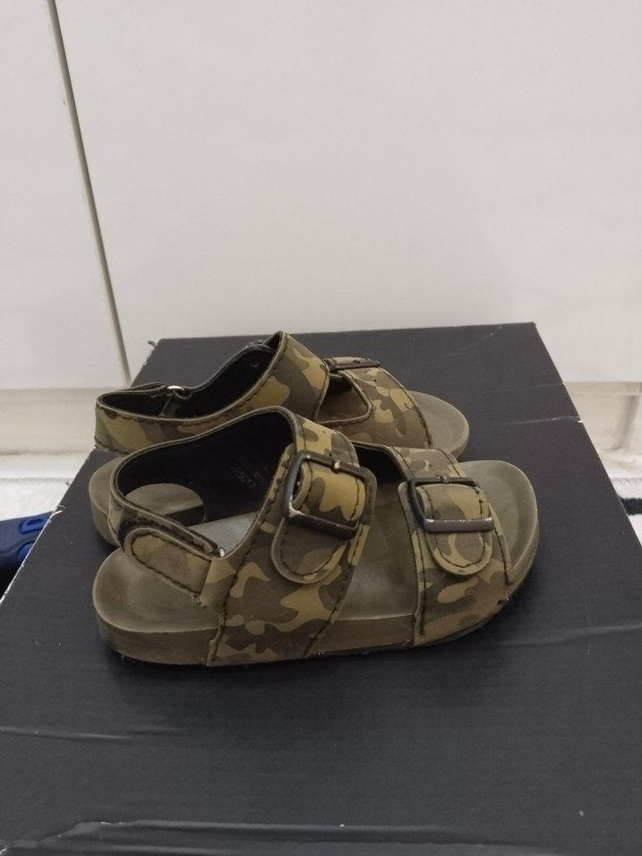 Kahverengi Kamuflaj Desenli Erkek Sandalet - Görsel 3