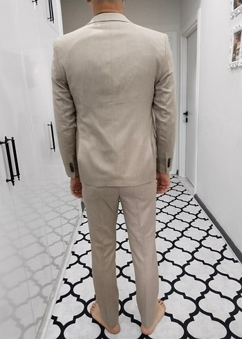Bej Regular Fit Erkek Takım Elbise - Görsel 5