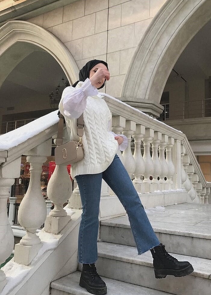 Boğazlı Triko Kazak - Görsel 3