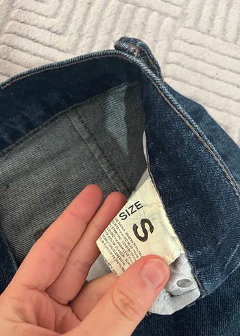 Kadın mavi Denim Etek - Görsel 2