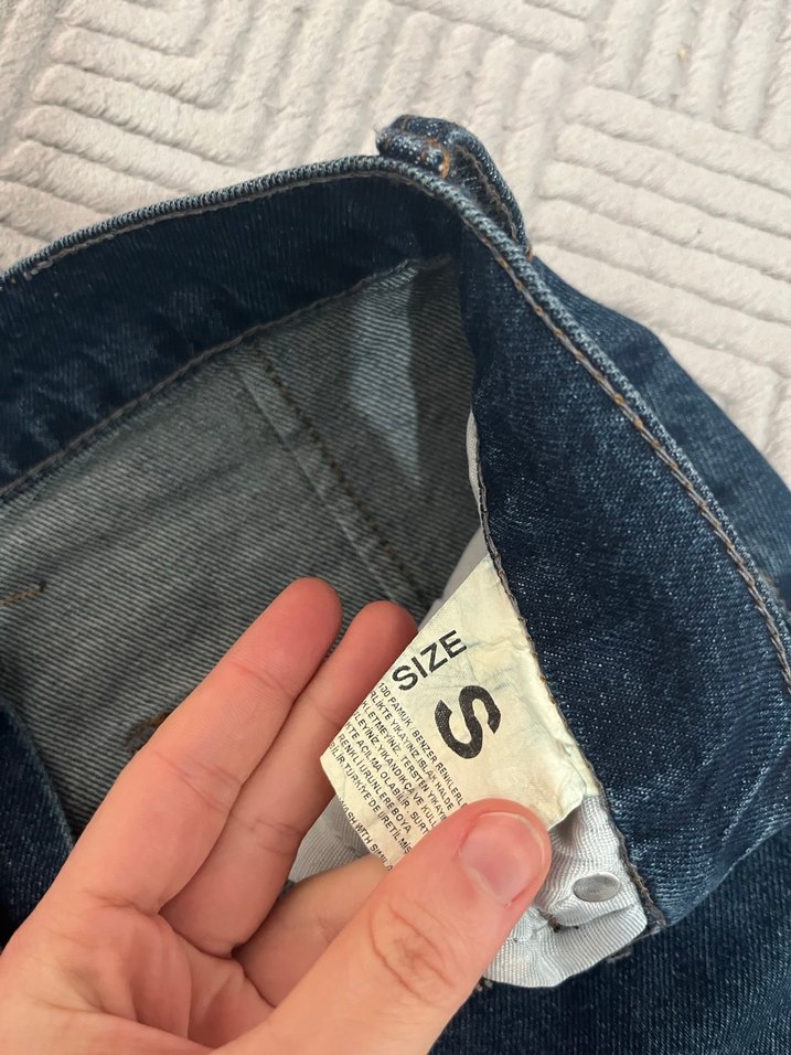 Kadın mavi Denim Etek - Görsel 2