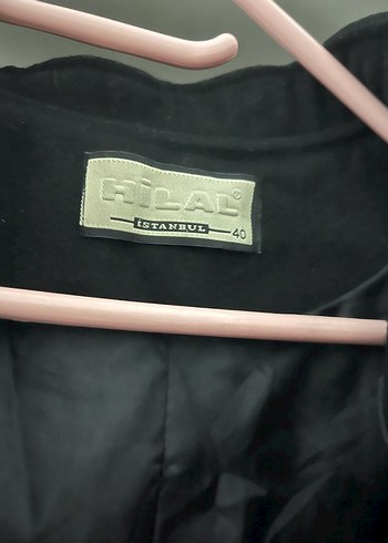 Düğmeli Siyah Deri Midi Kadın mont - Görsel 3