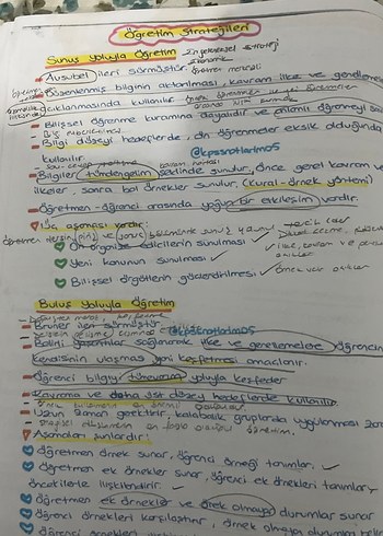 2023 KPSS Eğitim Bilimleri El Yazısı Notlar - Görsel 2