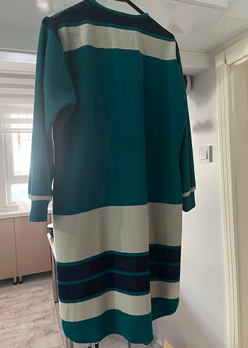 Uzun Kesim Turkuaz Gri Tunik - Görsel 2