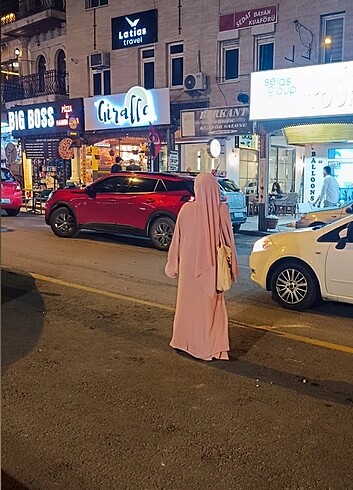 diğer Beden Çift katlı Multi şifon abaya