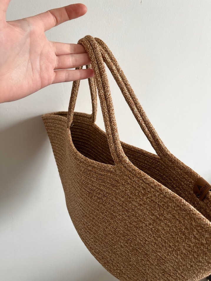 Örgü Bohem Kadın Kahverengi Çanta - Görsel 2