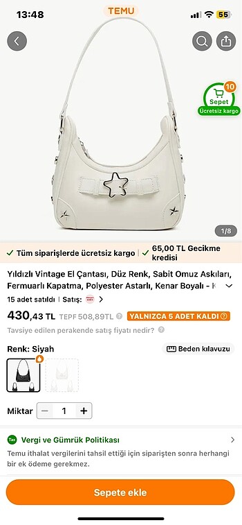  Beden beyaz Renk beyaz astarlı retro omuz çantası y2k vintage