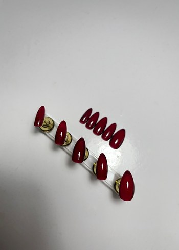 Kalıcı ojeli jel takma tırnak (el yapımı) - Görsel 3