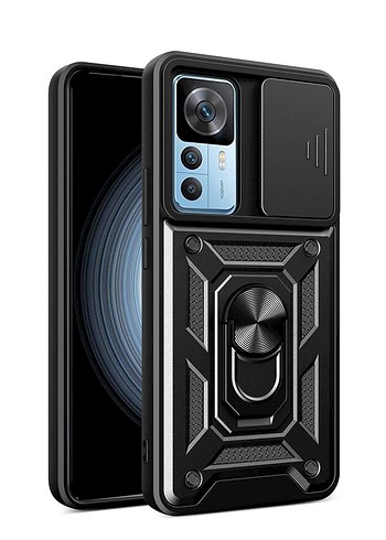 Xiaomi Mi 12T Magnetik Standlı Kamera Korumalı Sürgülü Kapak