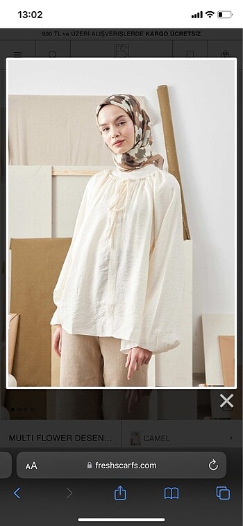 Beden Fresh Scarfs Pamuk İpek Eşarp