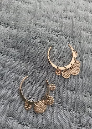 Accessorize Bohem Tarz #Altın Renkli Halka Küpe#Takı