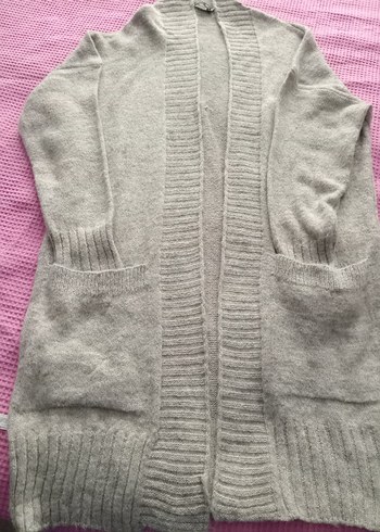 SALAŞ#YENİ#Gri Triko # Midi Hırka#40-42