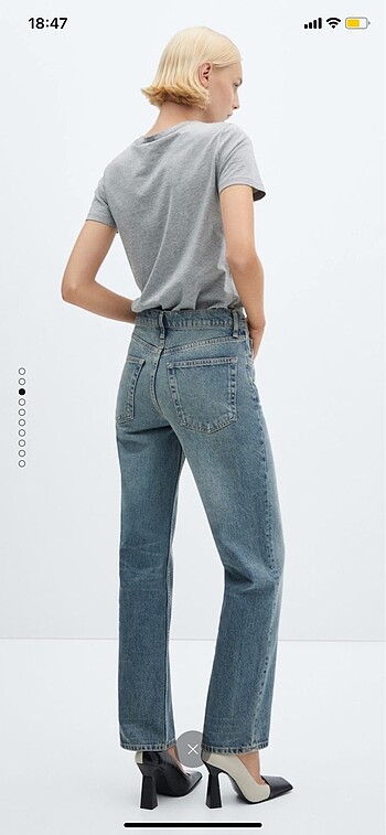 Mango straight jean