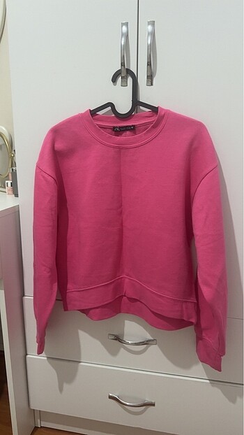Zara pembe sweatshirt