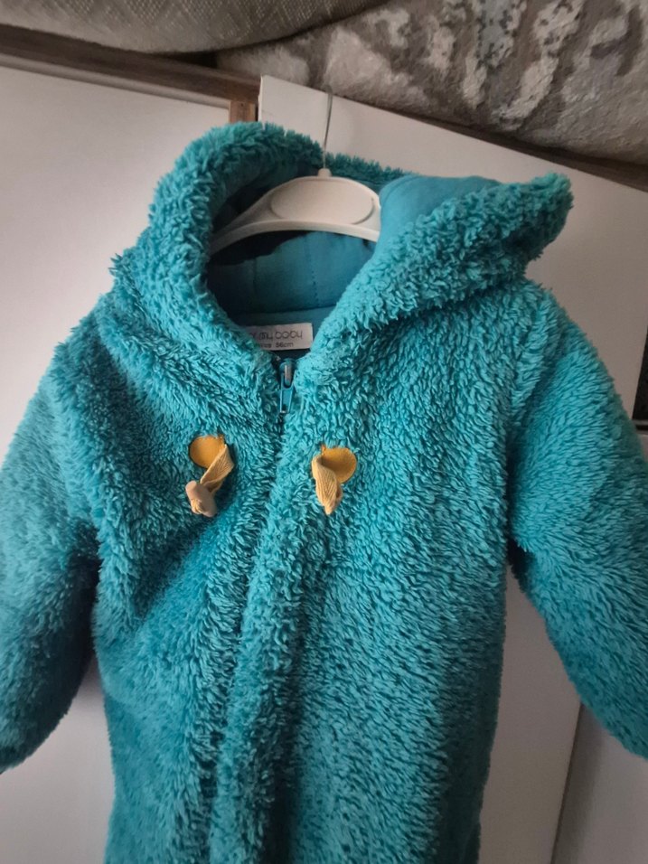 Turkuaz Peluş Bebek Tulum - Görsel 5