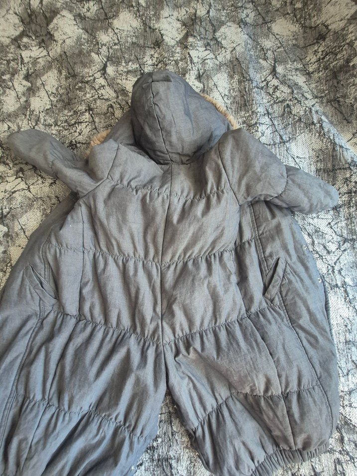 Gri Kürklü tulum - Görsel 4