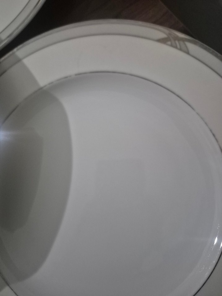 Gri-Beyaz Desenli servis tabağı - Görsel 2