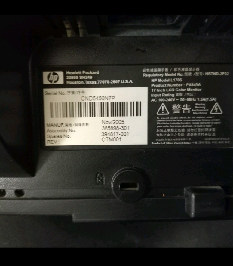 HP Gri Bilgisayar Monitörü - Görsel 3