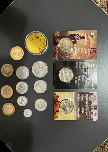 Karışık eski ve yeni para lotu - Görsel 2