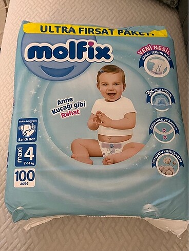 Molfix 4 no bebek bezi