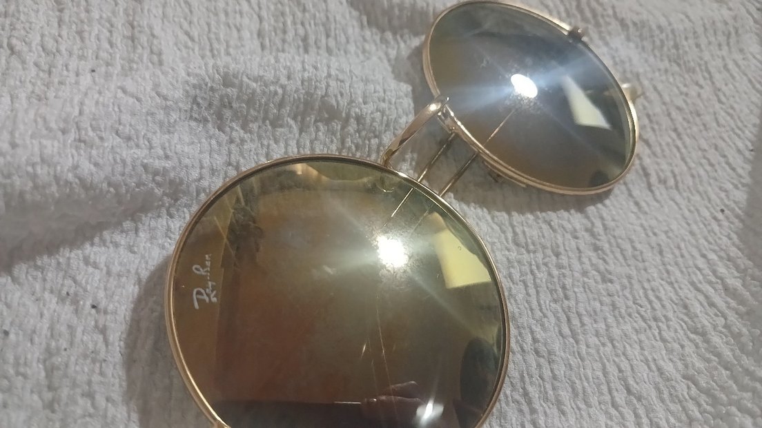 Gözlük Altın Renk yansımalı  yuvarlak 
Kadın Güneş Gözlüğü - Görsel 4