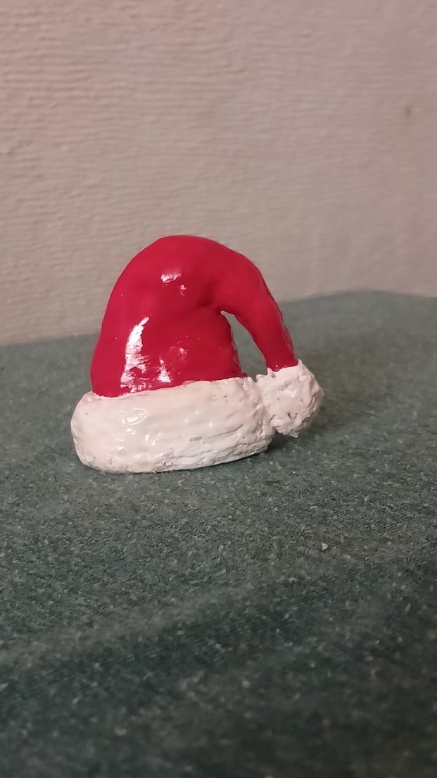 Kırmızı Noel Şapkası Biblosu el yapımı - Görsel 2