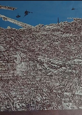 DEVRiM ERBiL imzalı  eseri  tablo  çerçeveli - Görsel 2