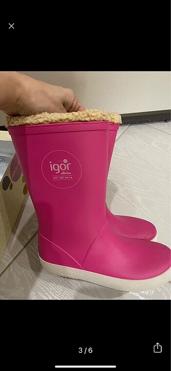 İgor fuşya yağmur botu
