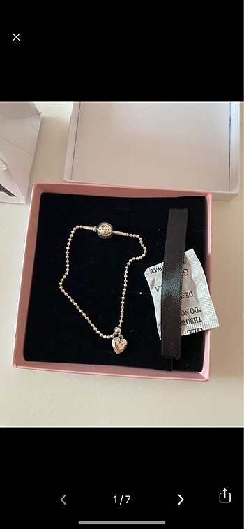 Pandora bileklik mini kalp charm