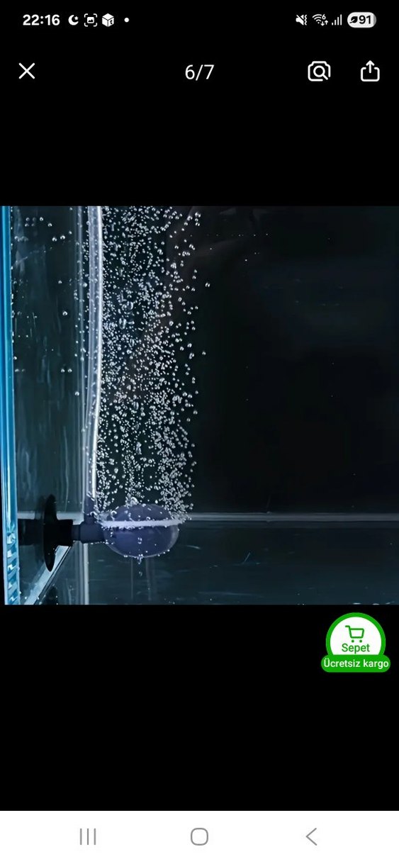 Siyah Balık Hava Taşı Difüzörü - Görsel 3