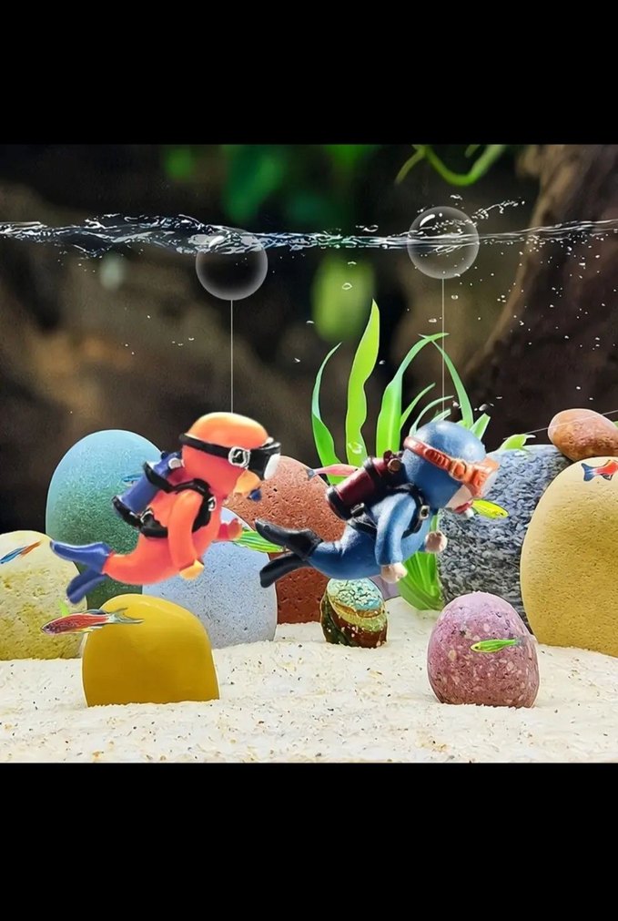 Renkli Dalgıç Figürleri Seti - Görsel 2