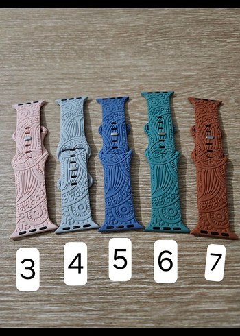 Çiçek Desenli Çok Renkli Akıllı Saat Kayışları - Görsel 4