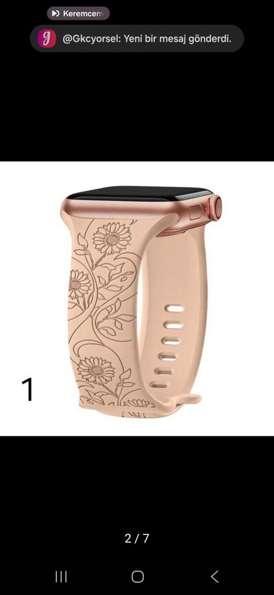 Çiçek Desenli Çok Renkli Akıllı Saat Kayışları - Görsel 2