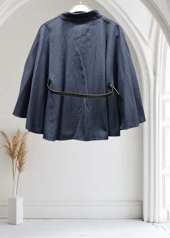 Kemerli Mini Kadın Panço - Görsel 2