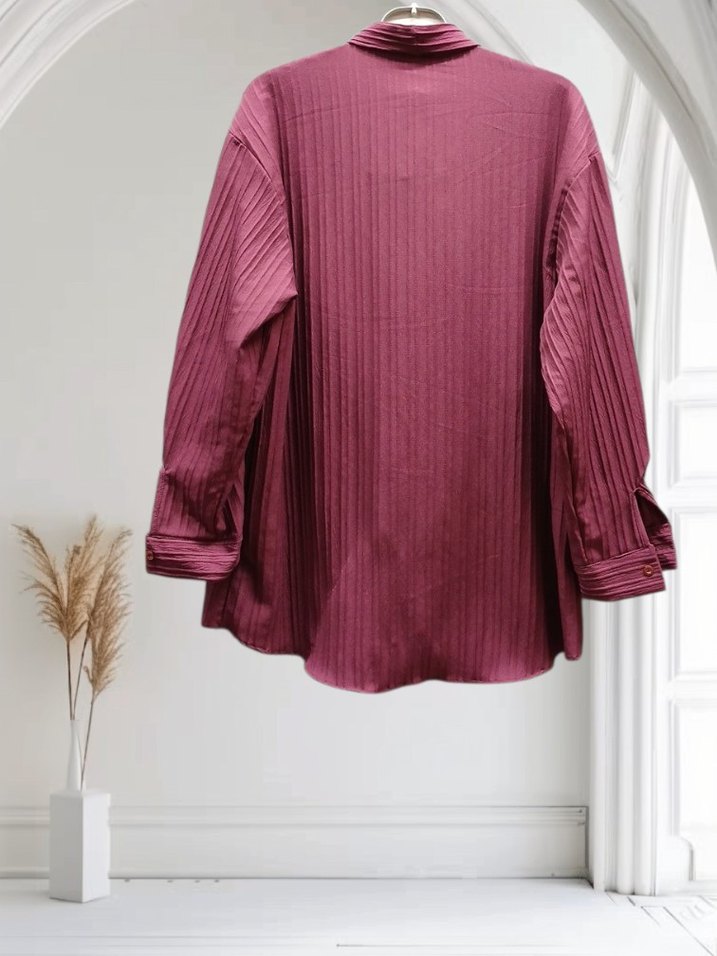 Kravat Yakalı Kadın Gömlek - Görsel 2