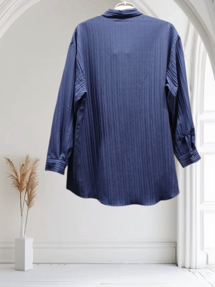 Kravat Yakalı Kadın Gömlek - Görsel 2