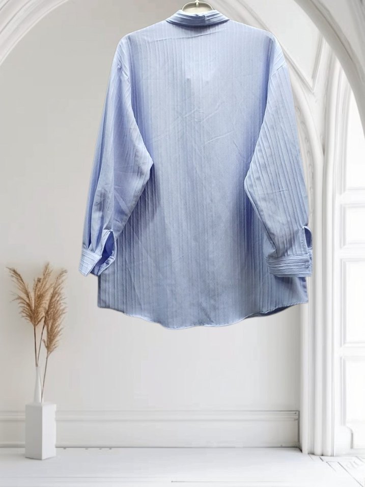 Kravat Yaka Kadın Gömlek - Görsel 2