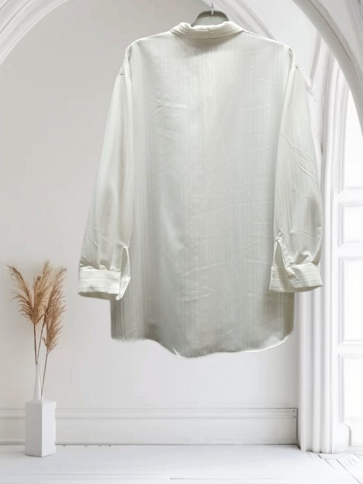 Kravat Yakalı Kadın Gömlek - Görsel 2