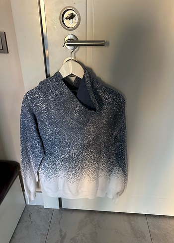 Erkek Çocuk Gri Baskılı Kapüşonlu Sweatshirt - Görsel 2