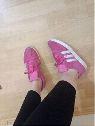 Adidas neo pembe ayakkabı