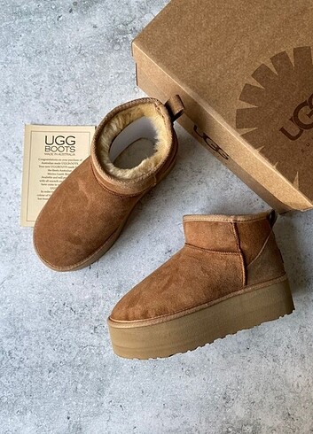36 Beden kahverengi Renk UGG bot