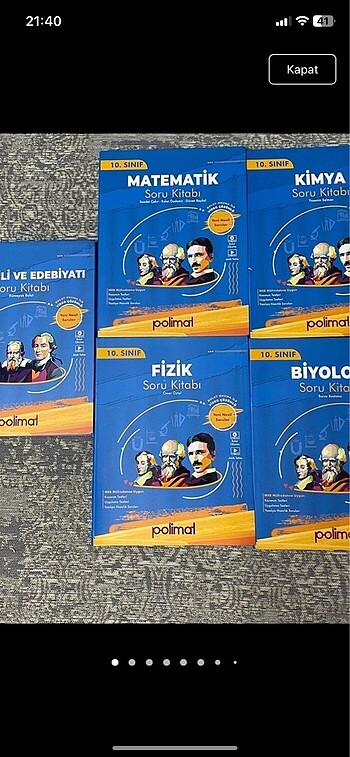 13 adet test kitabı