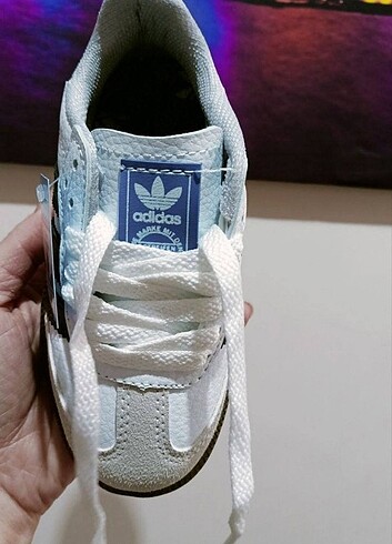 Adidas Adidas Samba cocuk spor ayakkabı beyaz siyah Tam kalıp, cilt k