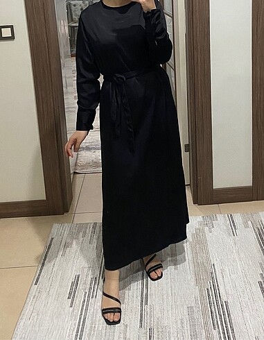 Diğer Siyah saten elbise