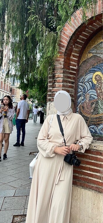 Diğer MELİKE TATAR KREM RENGİ ELBİSE