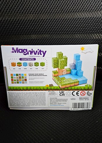 47 Parça Manyetik Küpler Yapı Blokları Orman Minecraft - Görsel 2