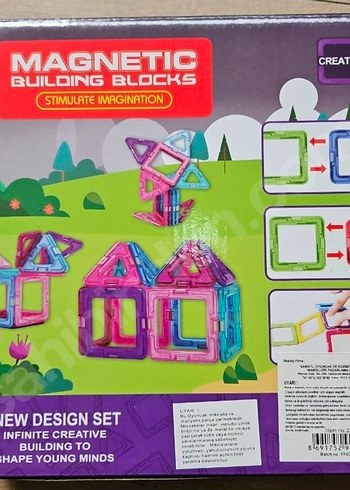 14 Parça Renkli Manyetik Yapı Blokları Eğitici Oyuncak - Görsel 2